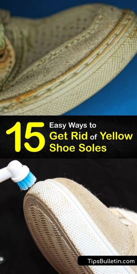 removing yellowing from shoe soles.